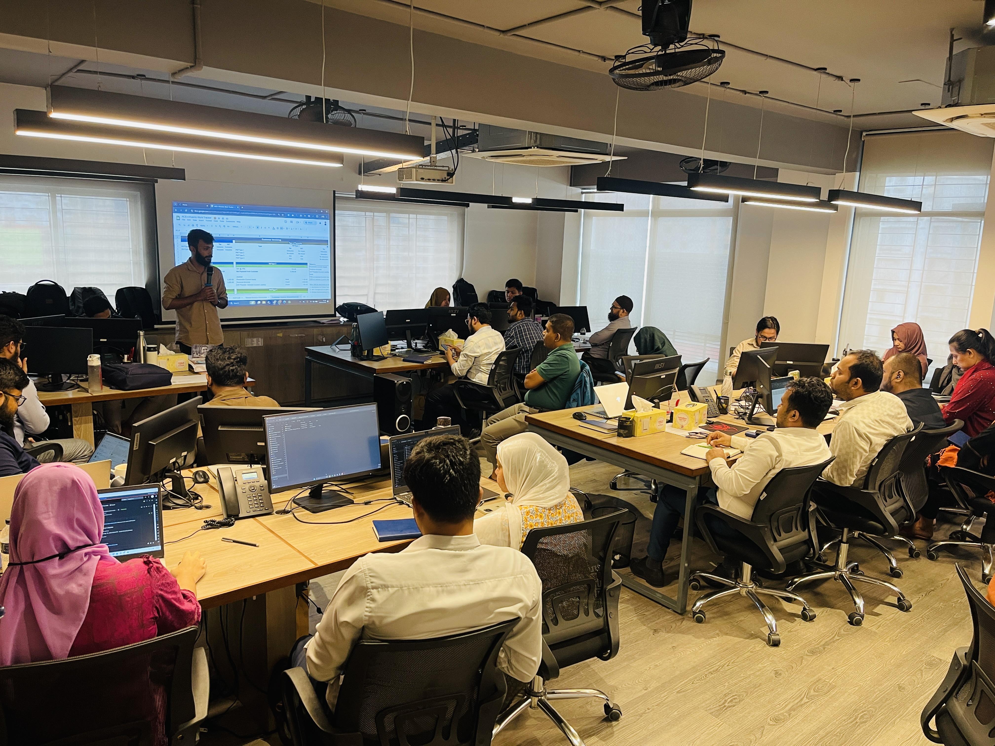 Diverse students learning ERPNext at Kavion Tech Academy